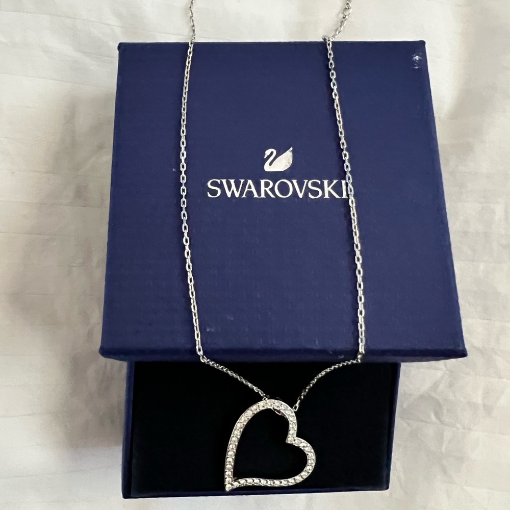 Swarovski Silver Heart Necklace